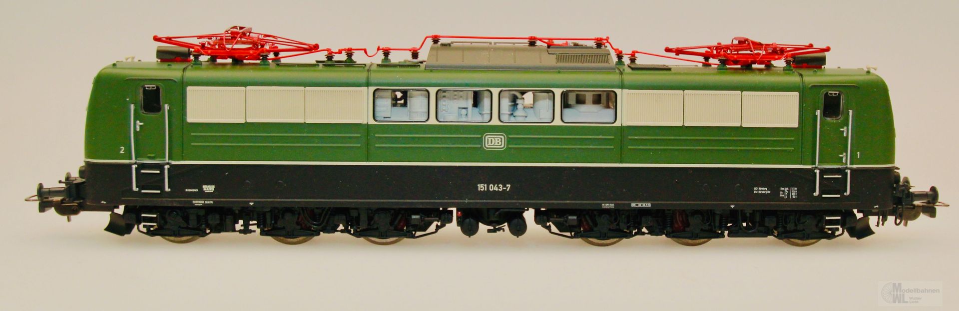 Piko 51316 - PIKO - E-Lok 151 043-7 DB Ep.IV grün H0/GL Sound